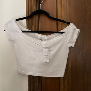 Me To We off the shoulder top